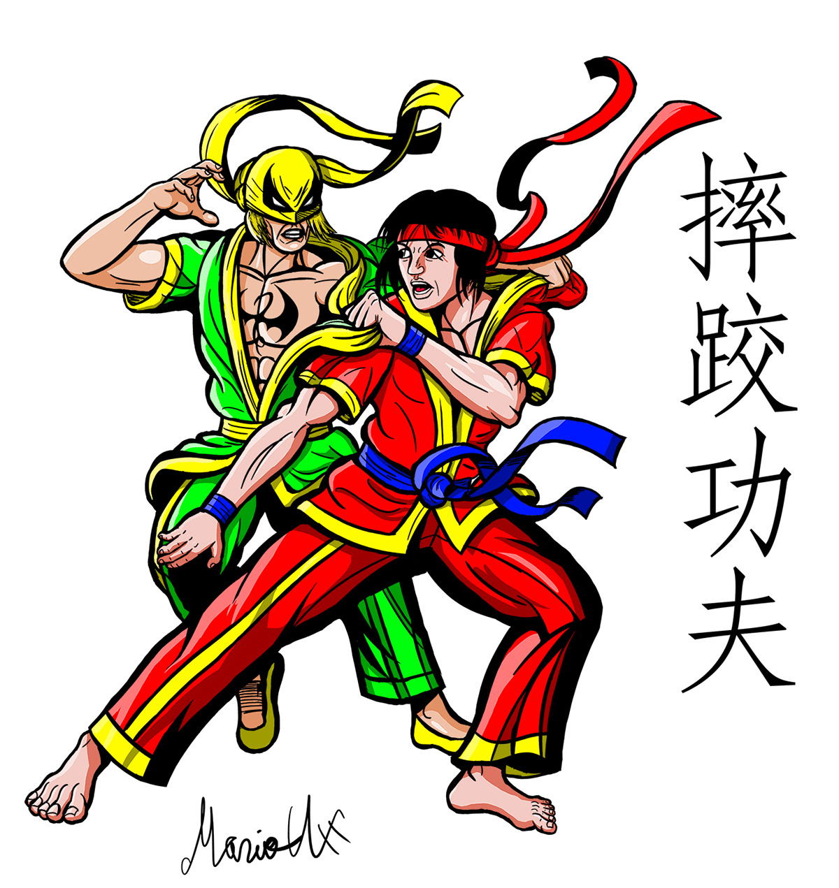 marvel comics iron fist Danny Rand kung fu shuai jiao shang chi Wrestling Martial Arts superheroes shuai chiao