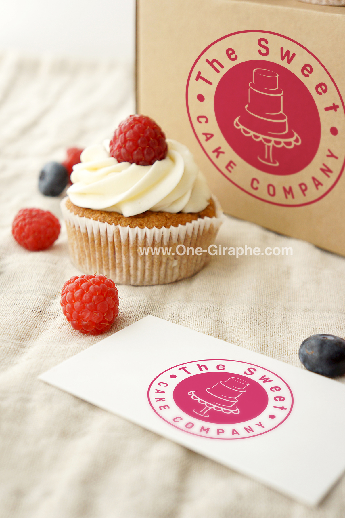 cake cupcake company bake bakery pink sweet Coffee restaurant feminine store box