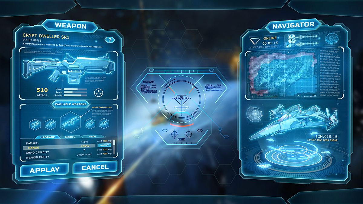 SCI-FI UI Components full pack