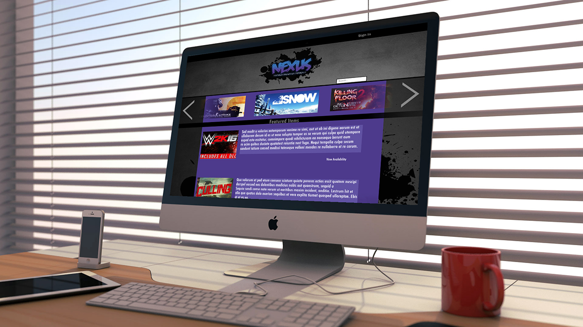 nexus Website Design store