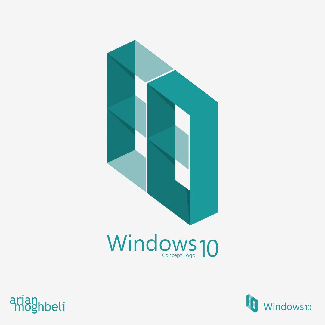 Microsoft windows concept design logo