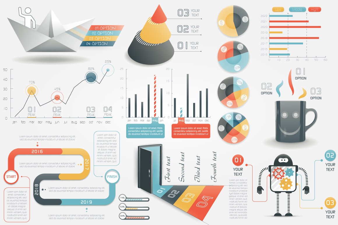 infographic infographics Infographic elements bundle infographics bundle infographic bundle chart graph graphic vector Icon business map elements set