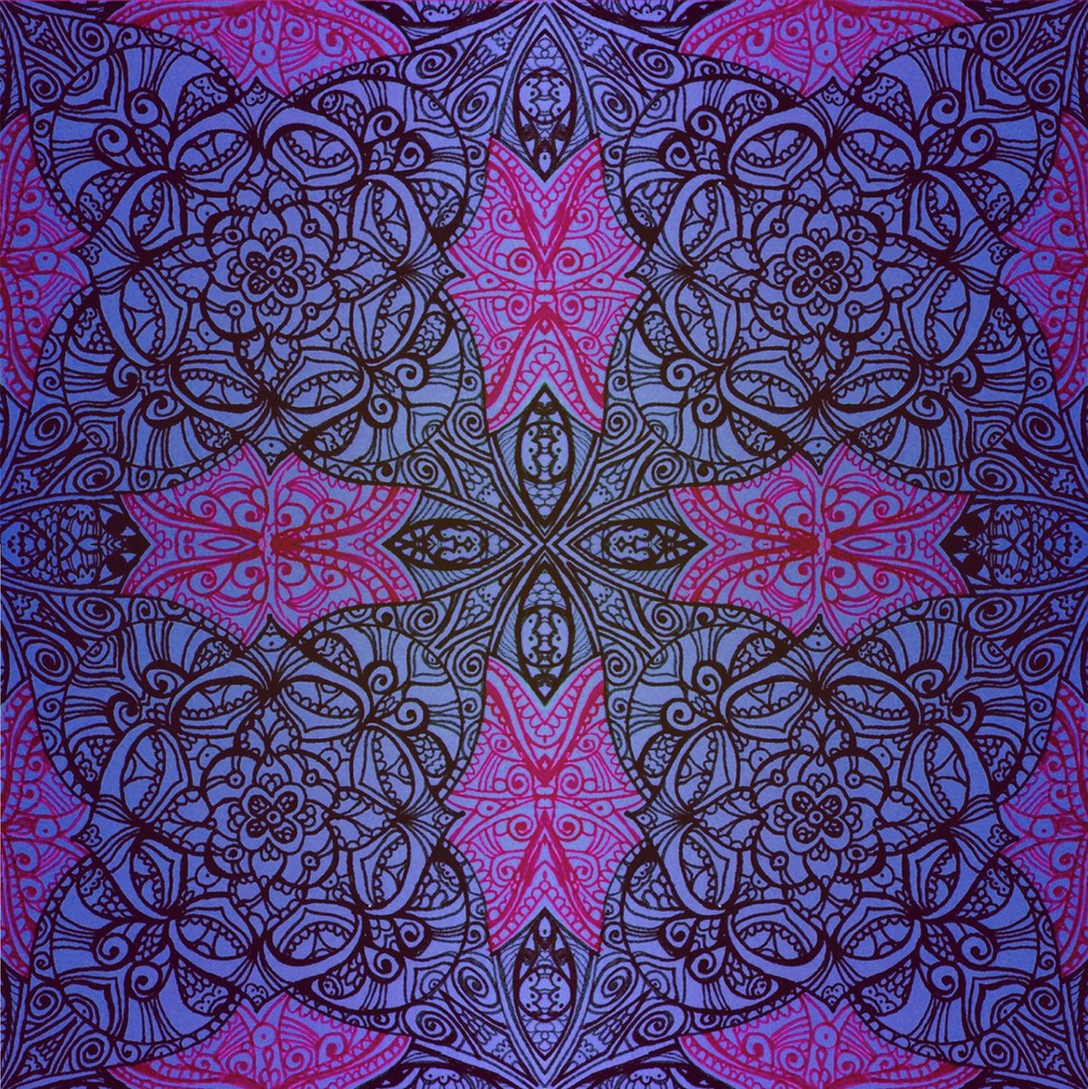 Mandala colorful compliation pattern circle symmetry