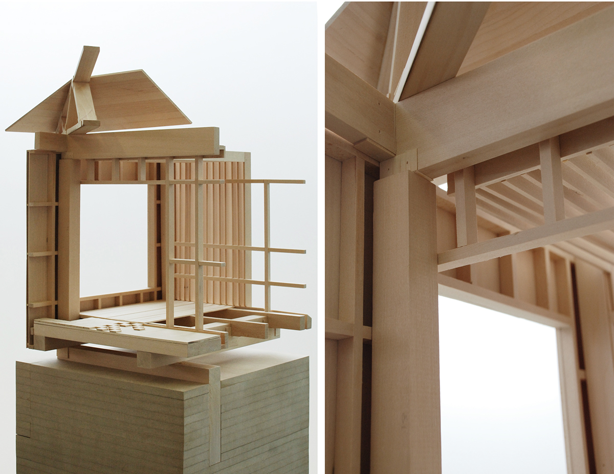 wood scale model TIMBER Case Study bonte and migozzi marseilles