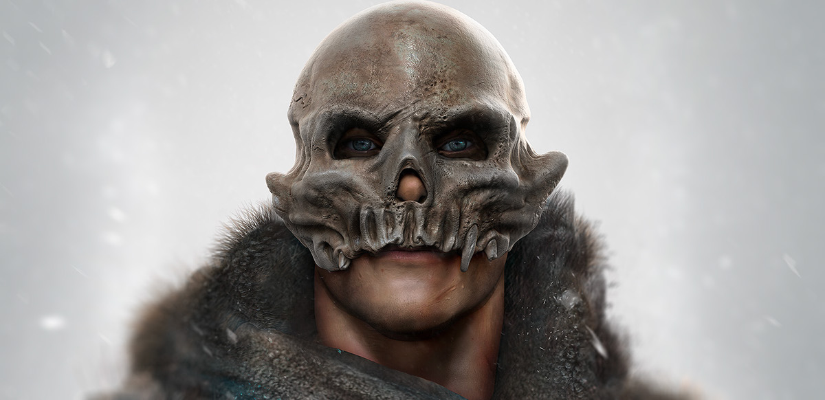 got gameofthrones Rattleshirt bone skull hbo Zbrush concept manipulation snow