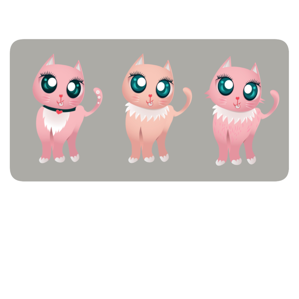 eyelash Cat Character product Mascot