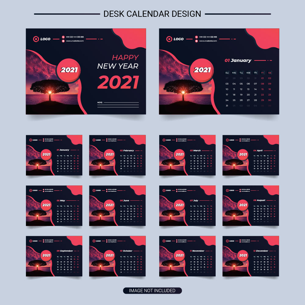 2021 calendar desk calendar