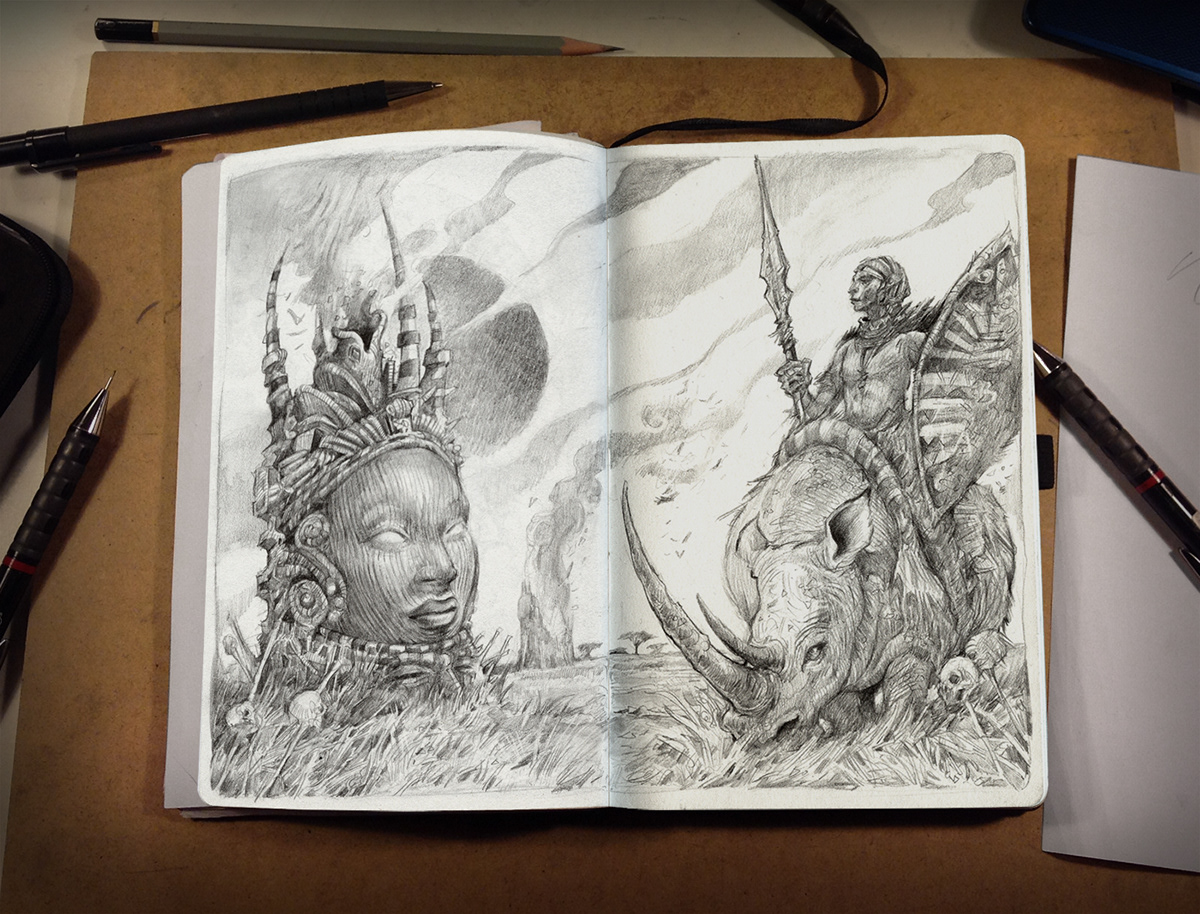 sabin boykinov sketchbook fantasy sketches