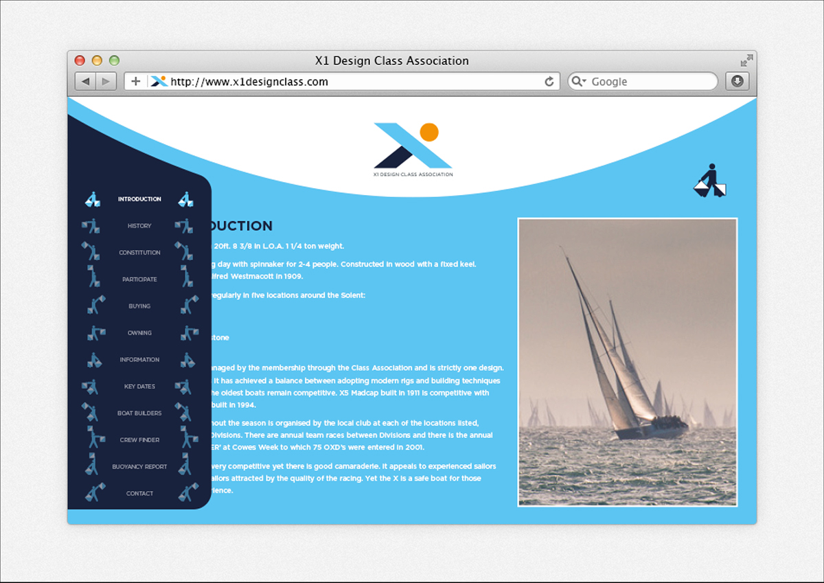 Adobe Portfolio X1 Class boat UK
