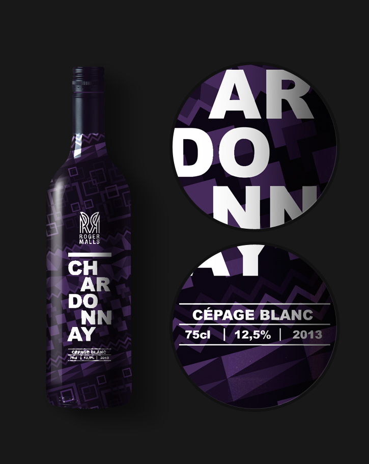 bottle wine vin black noir logo digital design