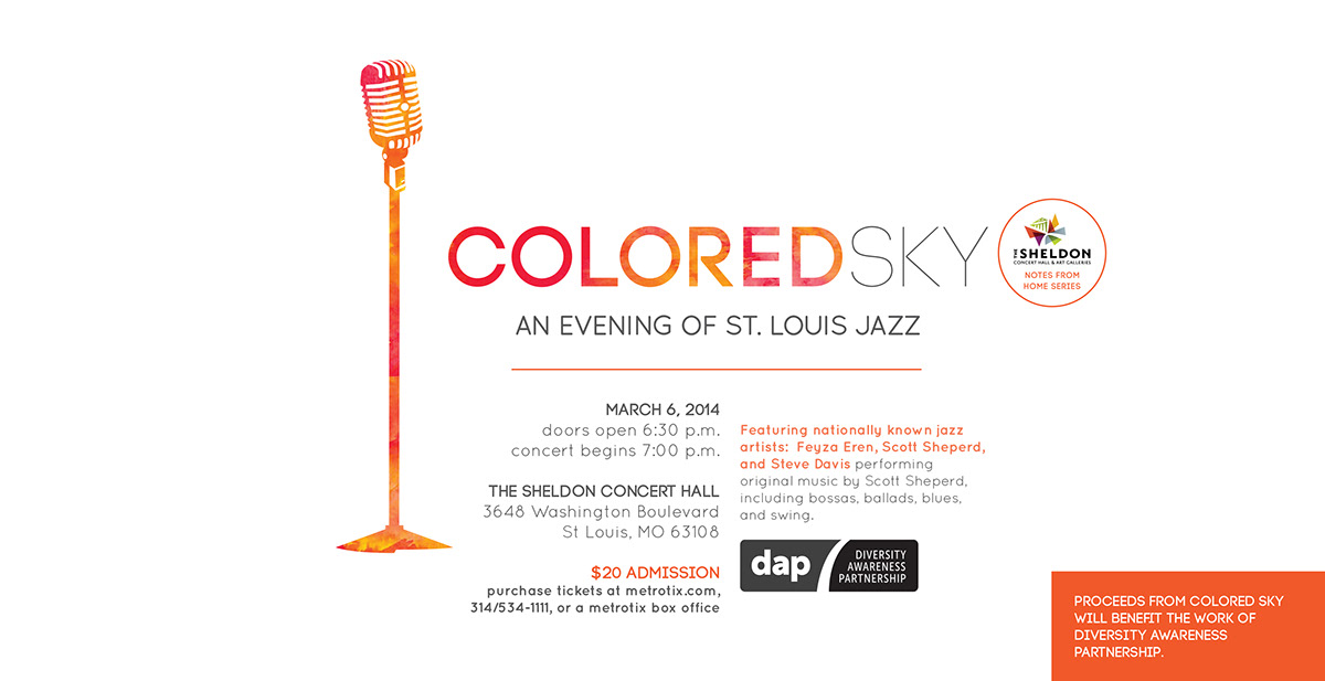 concert fundraising watercolor Diversity inclusion blues jazz music performance