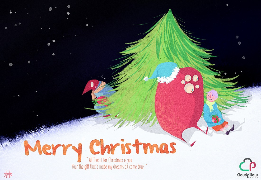 Merry Christmas xmas illustrations fanart Dc Comics original character