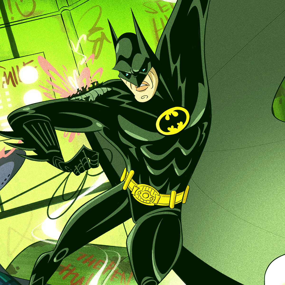 ILLUSTRATION  Digital Art  Character design  cartoon Drawing  batman Dc Comics SuperHero comics marvel