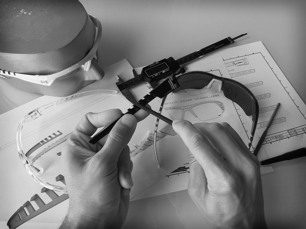 design process Sculpt sketch model Sunglasses prototype