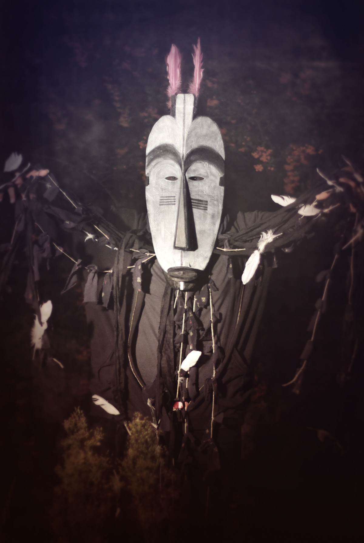 black oceamia africa sculpture art visualart cardboard kadapak handmade mask tribe tribal  primitive visual art