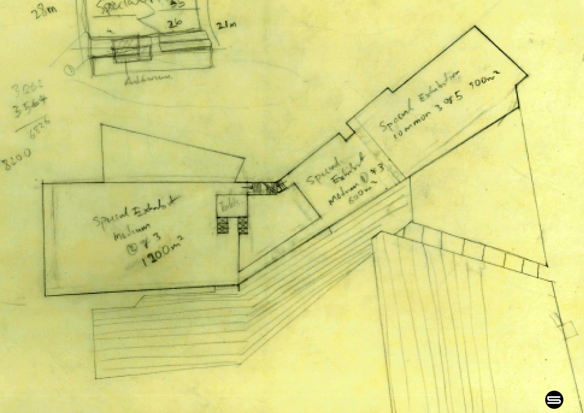 presentation process trace paper sketch conceptual design concept museum