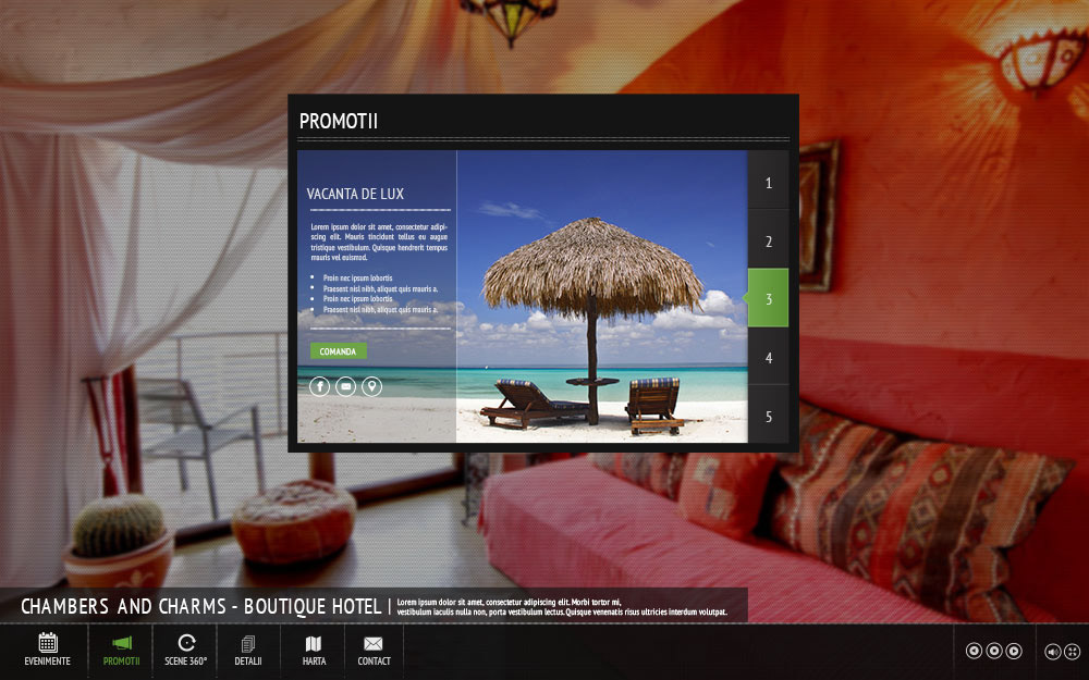 full screen slider  virtual tours homepage Web Design 