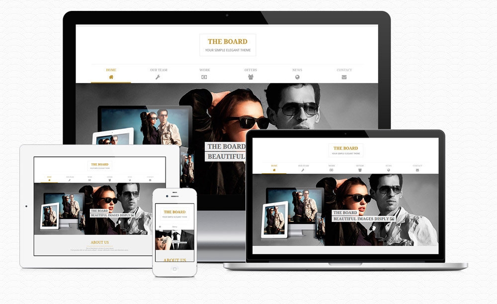 Web design One Page Theme Responsive bootstrap White gold slider team pricing table