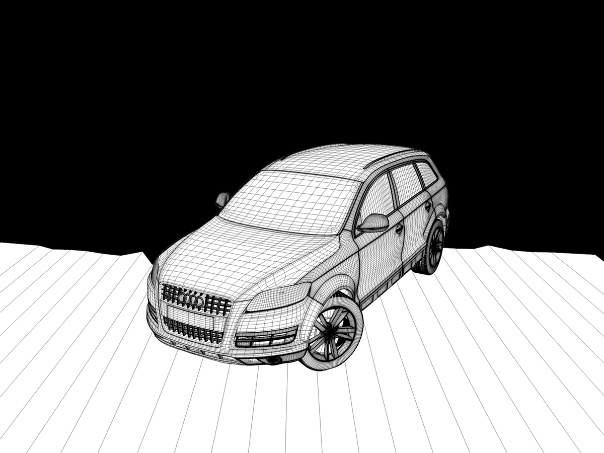 Audi q7 Audi Q7 car Vehicle automotive   Render rendering 3D conceptual art artwork CGI suv