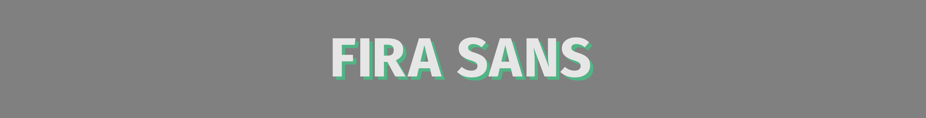 Fira Sans specimen on Behance