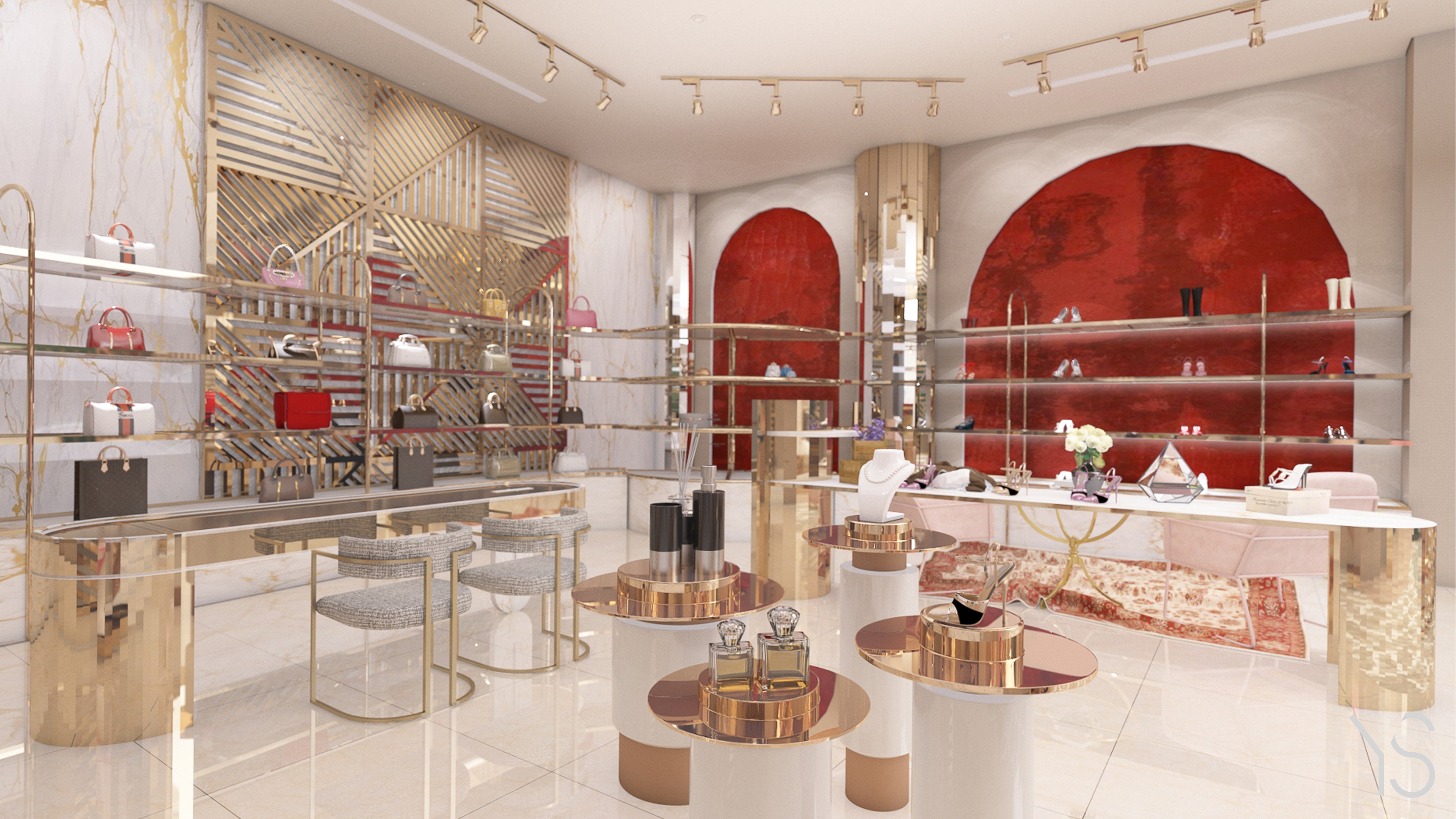 boutique gucci store interior