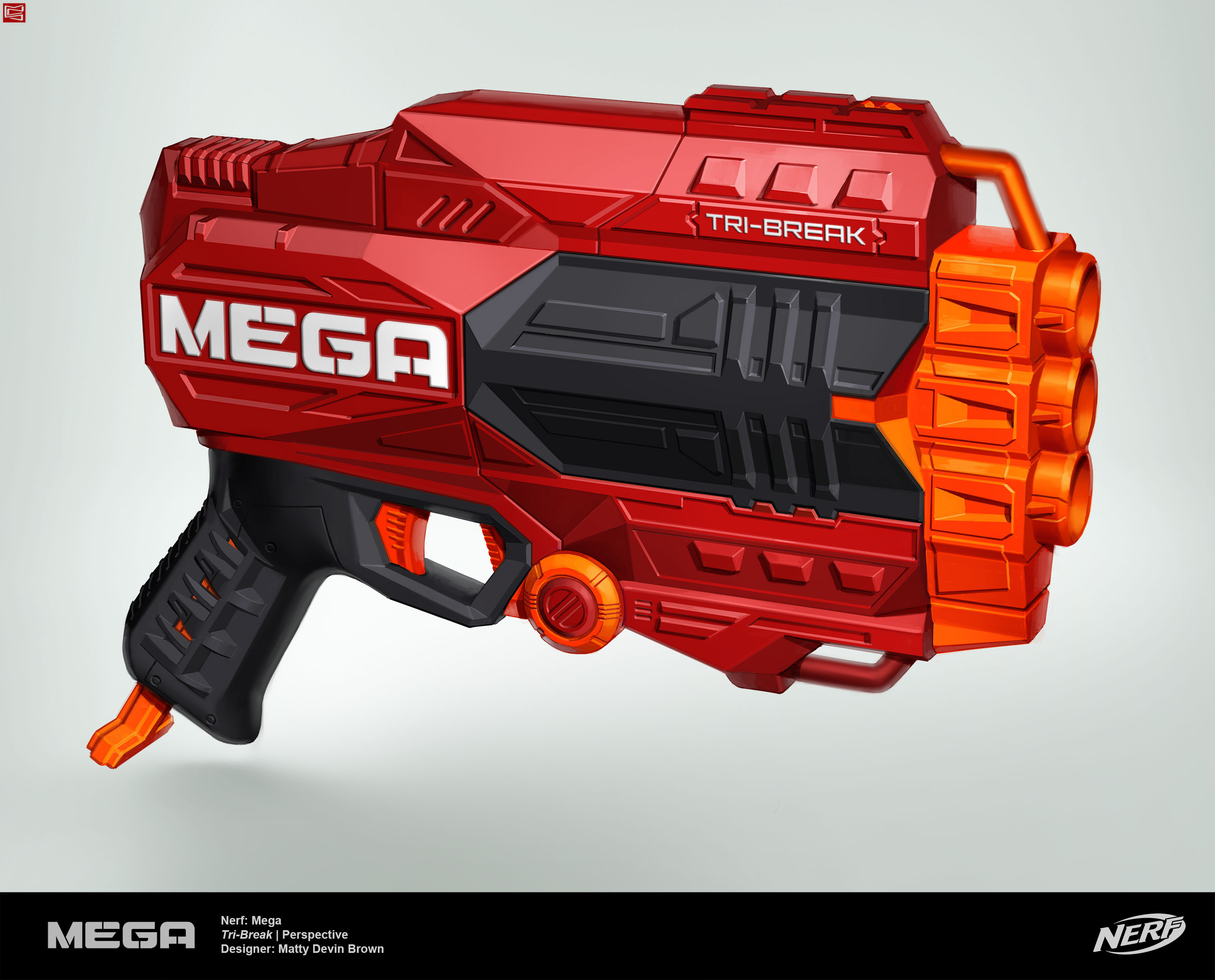 Nerf Mega Tri-Break Arma