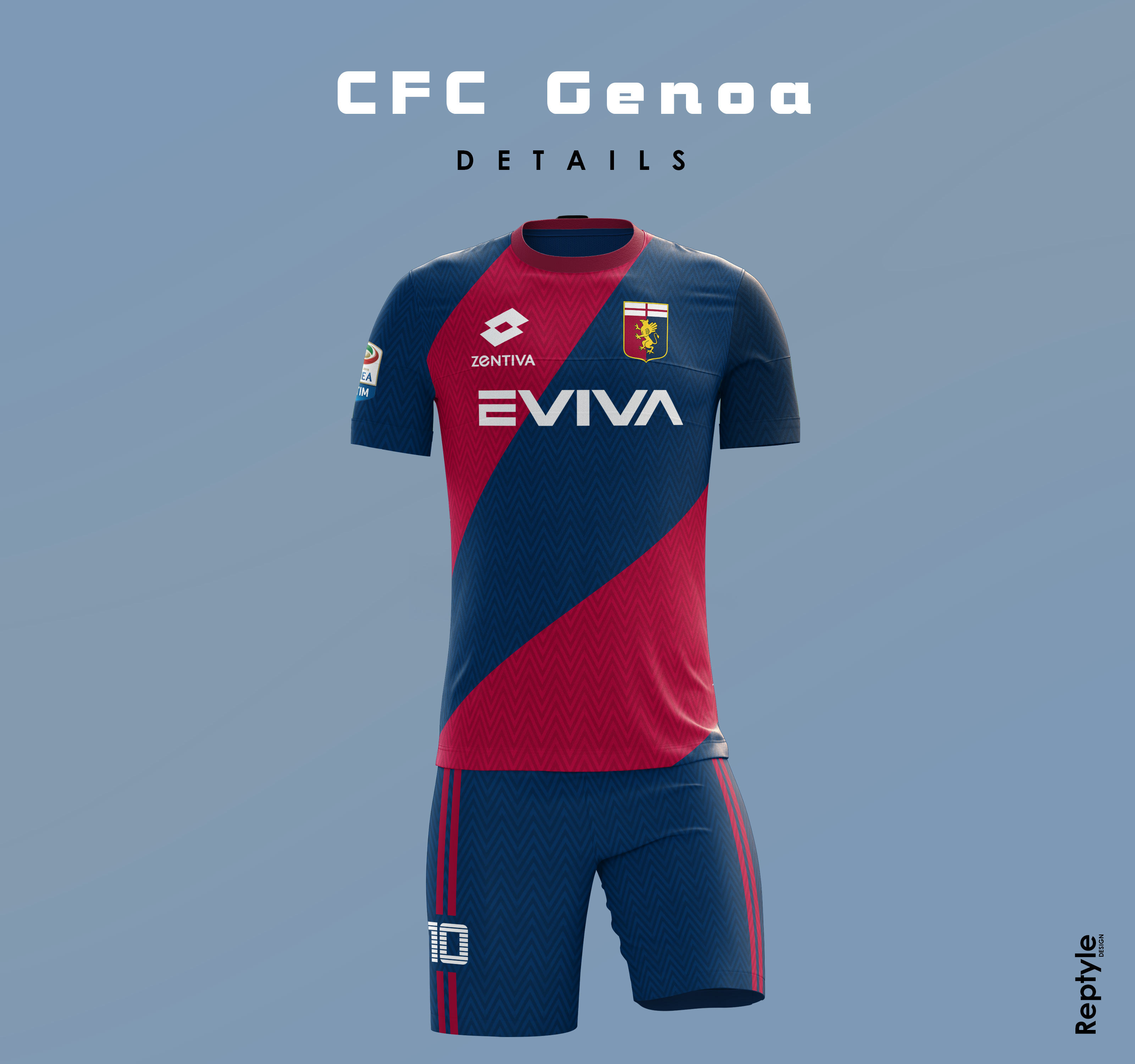 Genoa CFC x Castore concept - FIFA Kit Creator Showcase