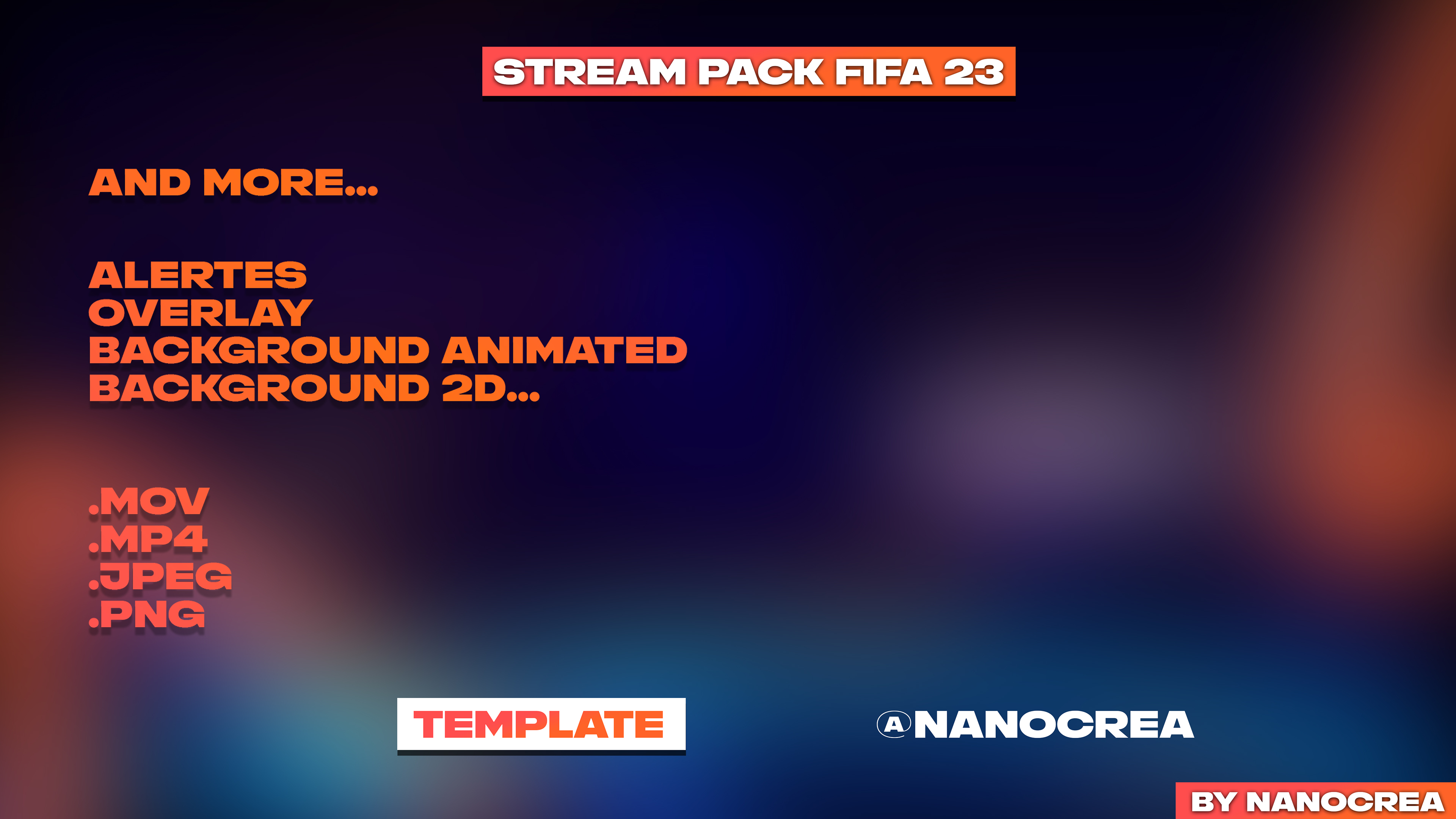 EAFC 24 Animated Livestream Overlay and Branding Pack (FIFA 24