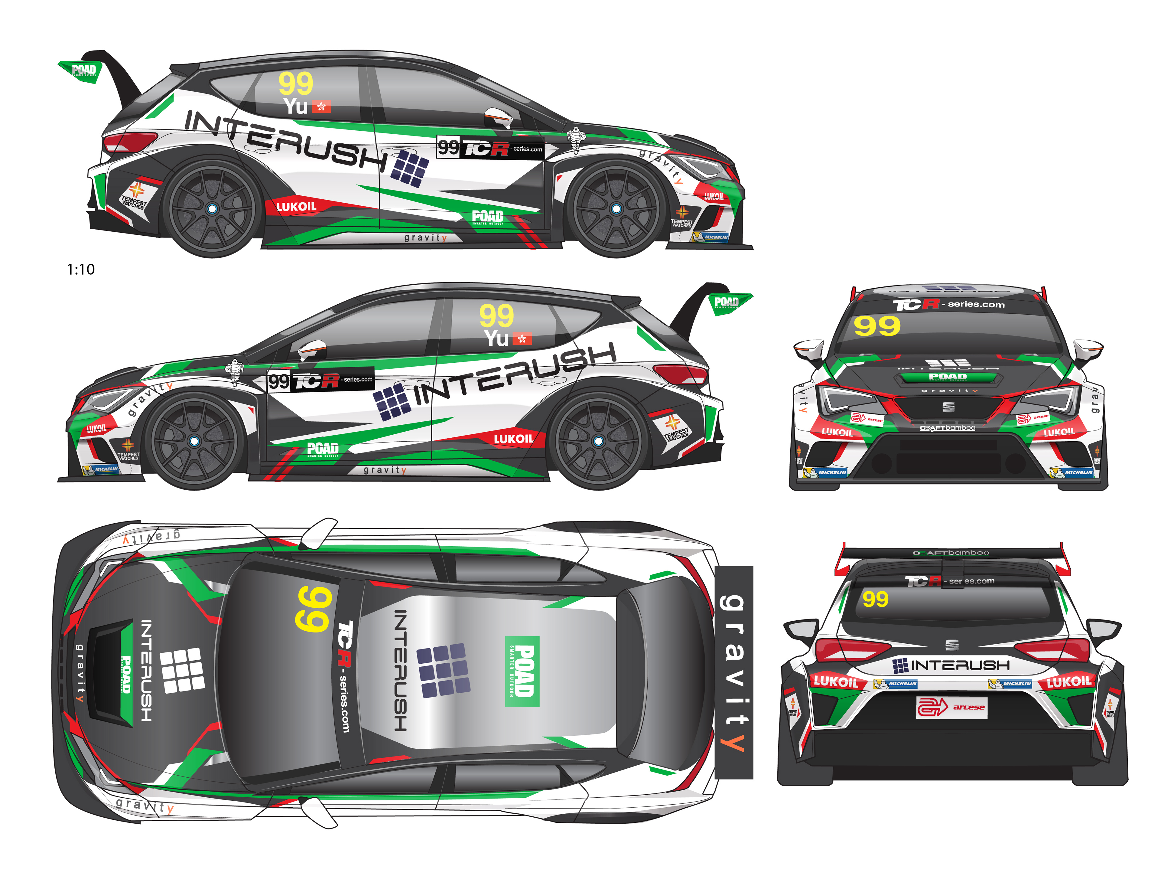 jay wong - Craft Bamboo Racing - Seat Leon TCR Racer livery