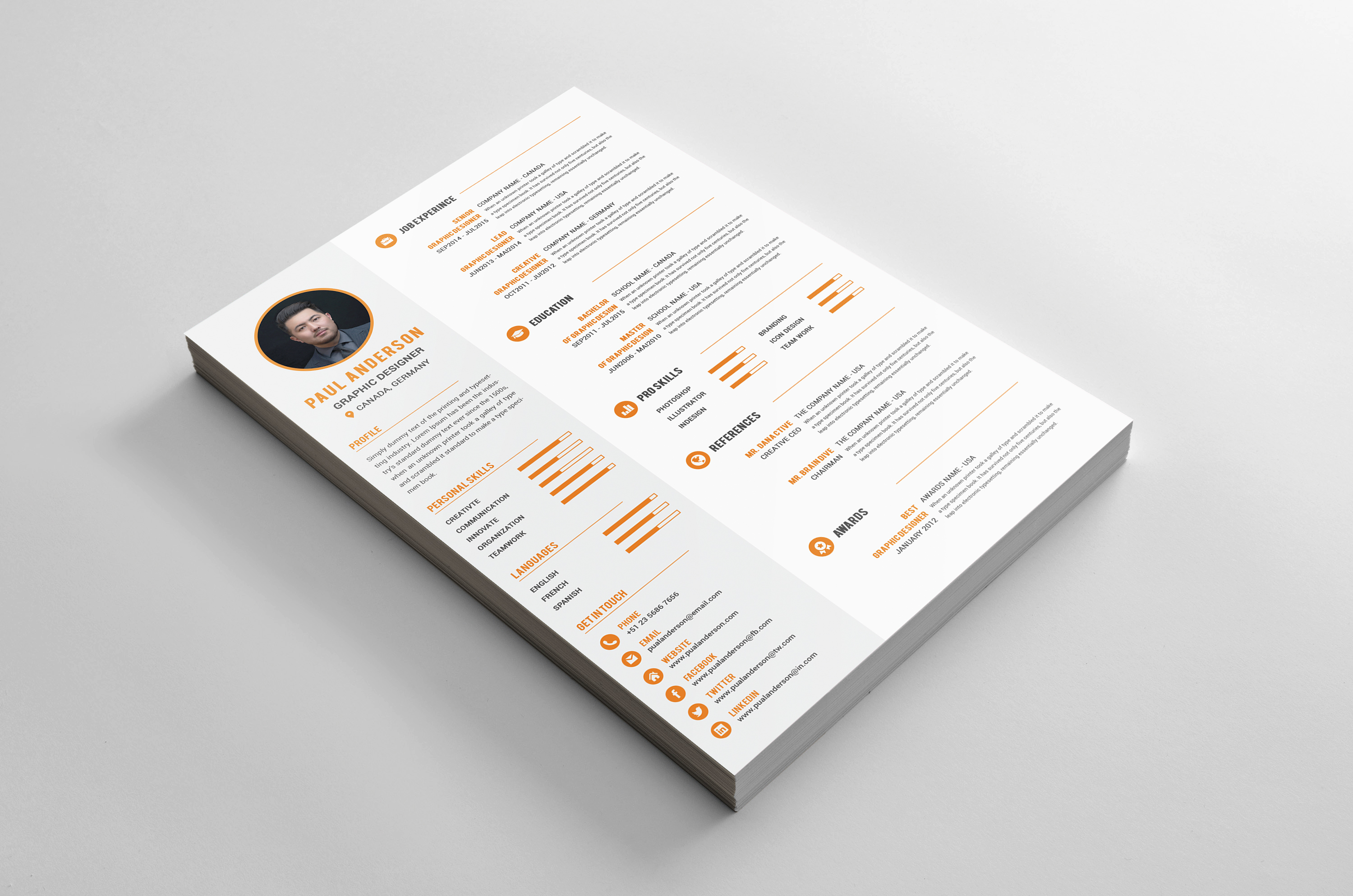 Cv/Resume & Cover Letter Tittle Design on Behance