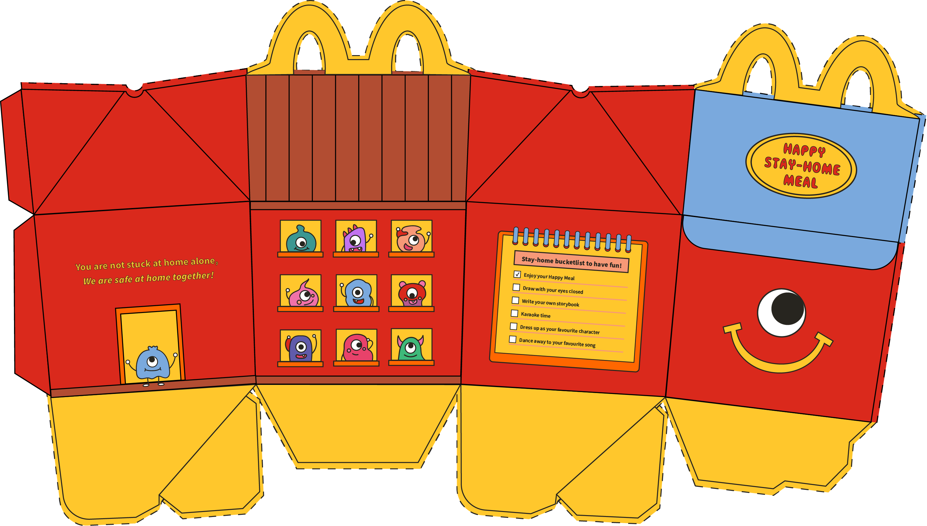 Happy Stay-Home Meal! McDonald's Happy Meal Box Design on Behance