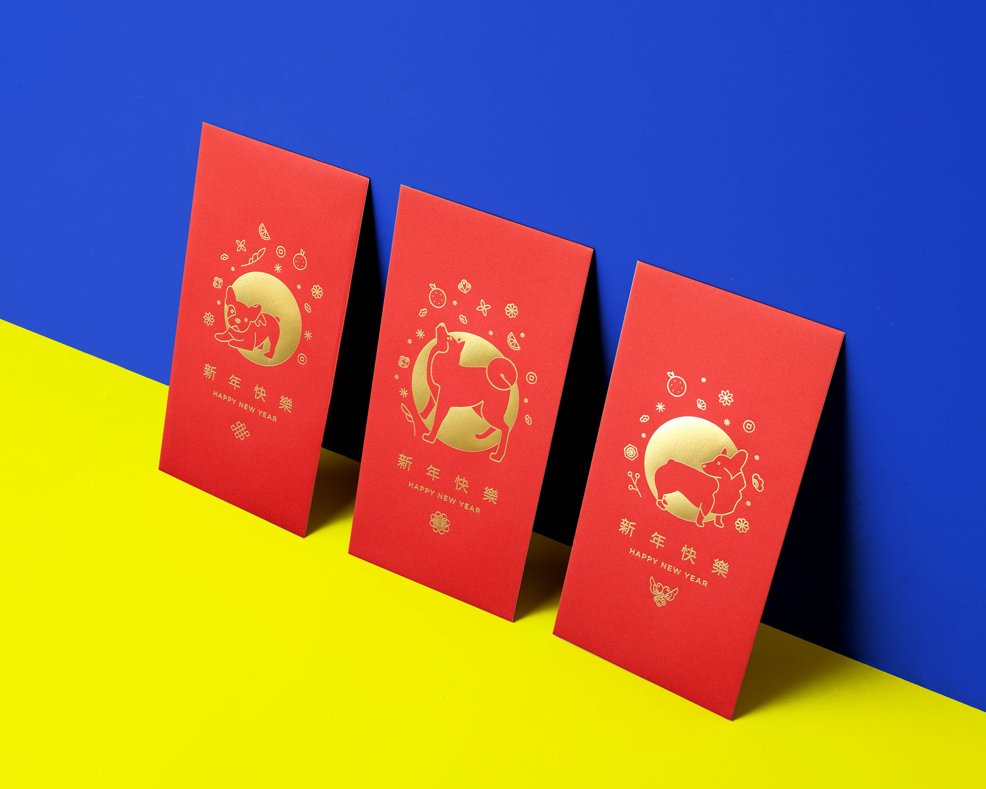 GUCCI 2018 Chinese New Year Orso Print (Year Of The Dog) Red Pocket  Envelopes 