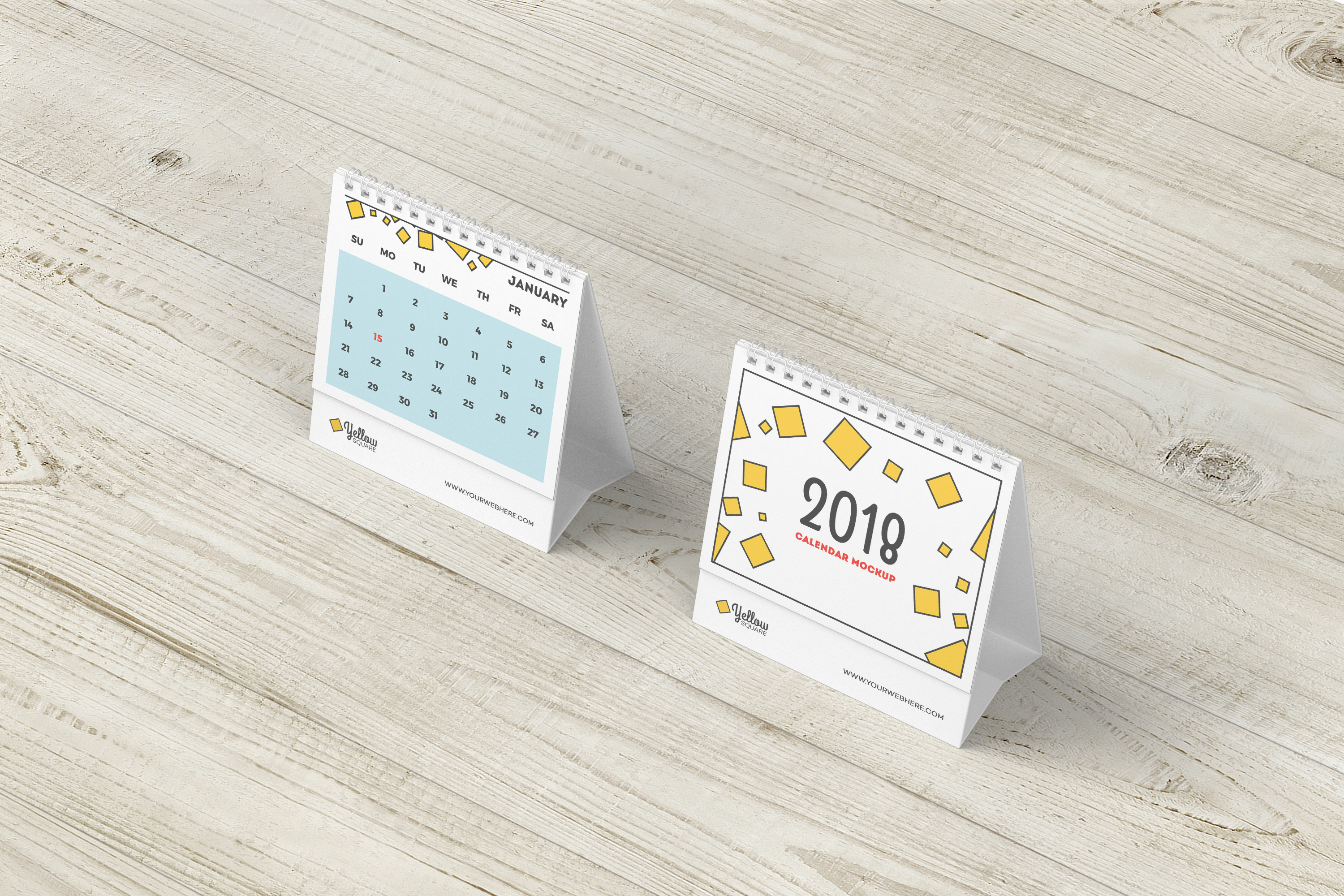 Free Desk Calendar Mockup :: Behance