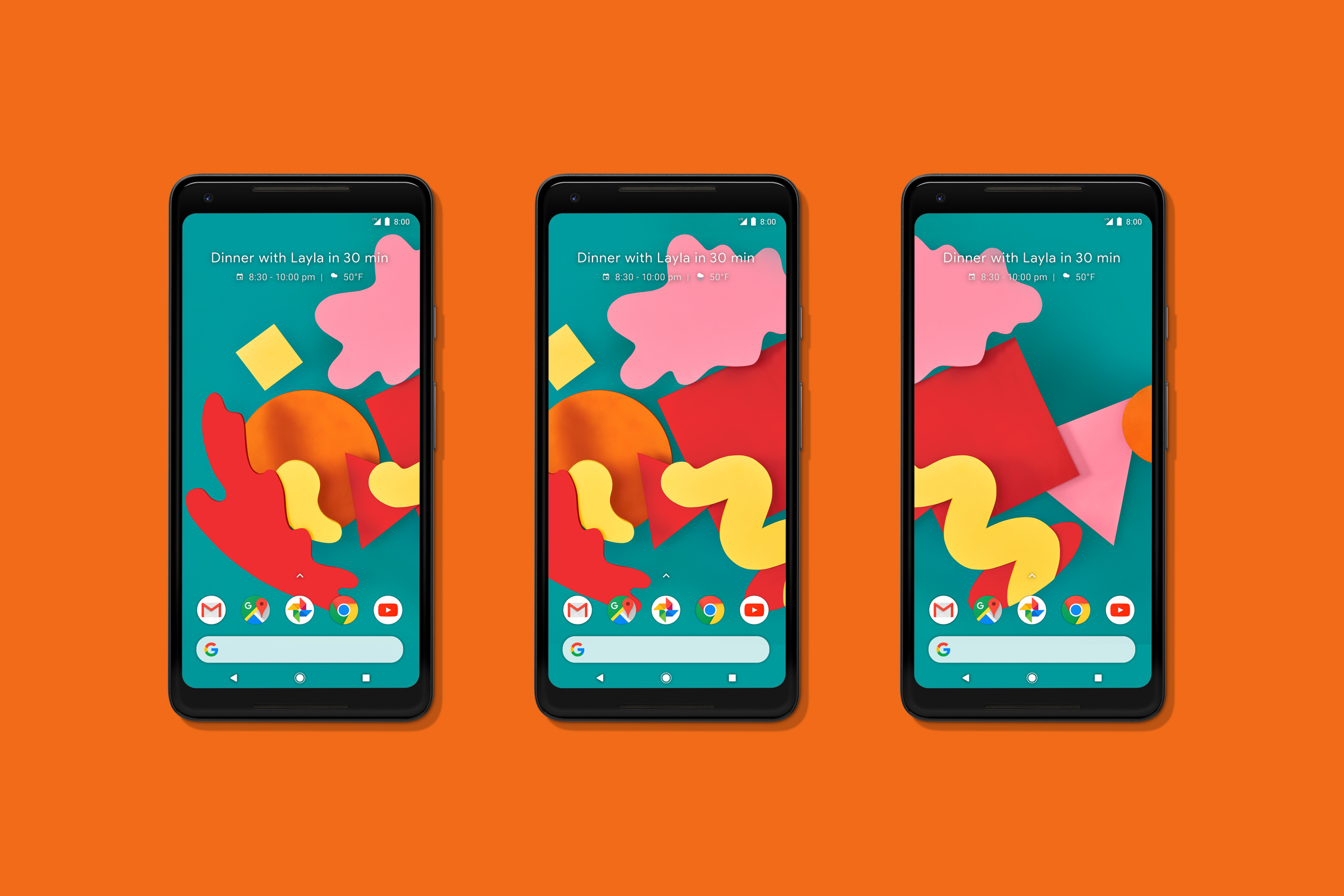 Google Pixel 2 Wallpapers by Leta Sobierajski & Wade Jeffree