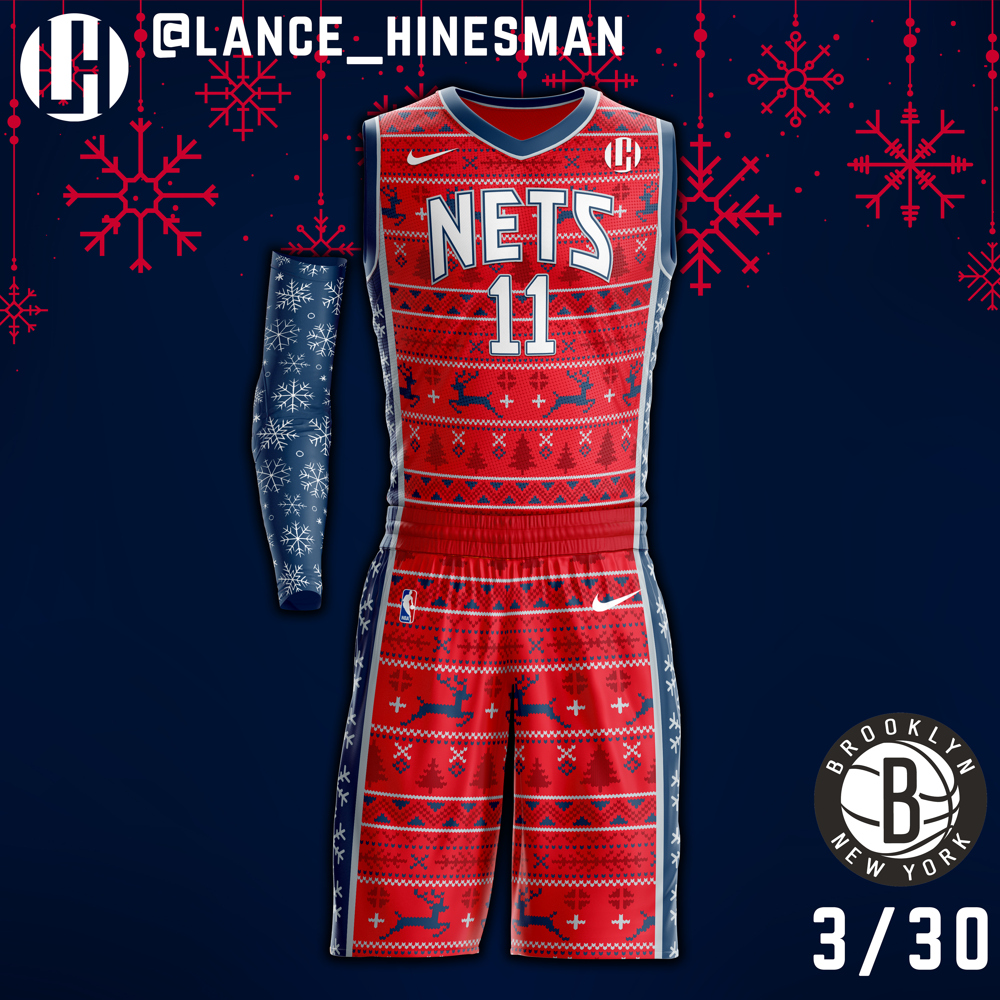 NBA Christmas Sweater Jersey Concepts on Behance