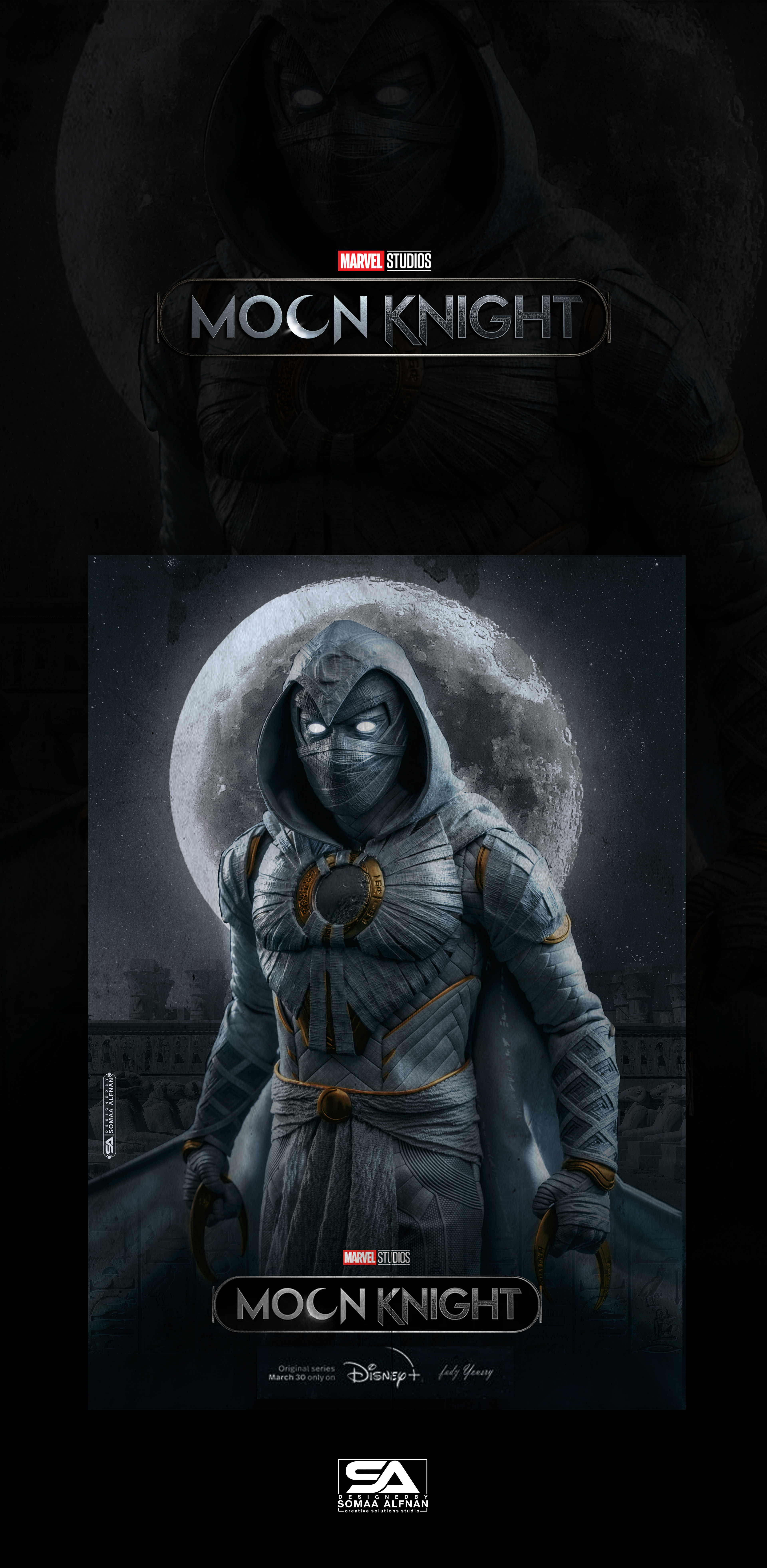 Moon knight poster on Behance