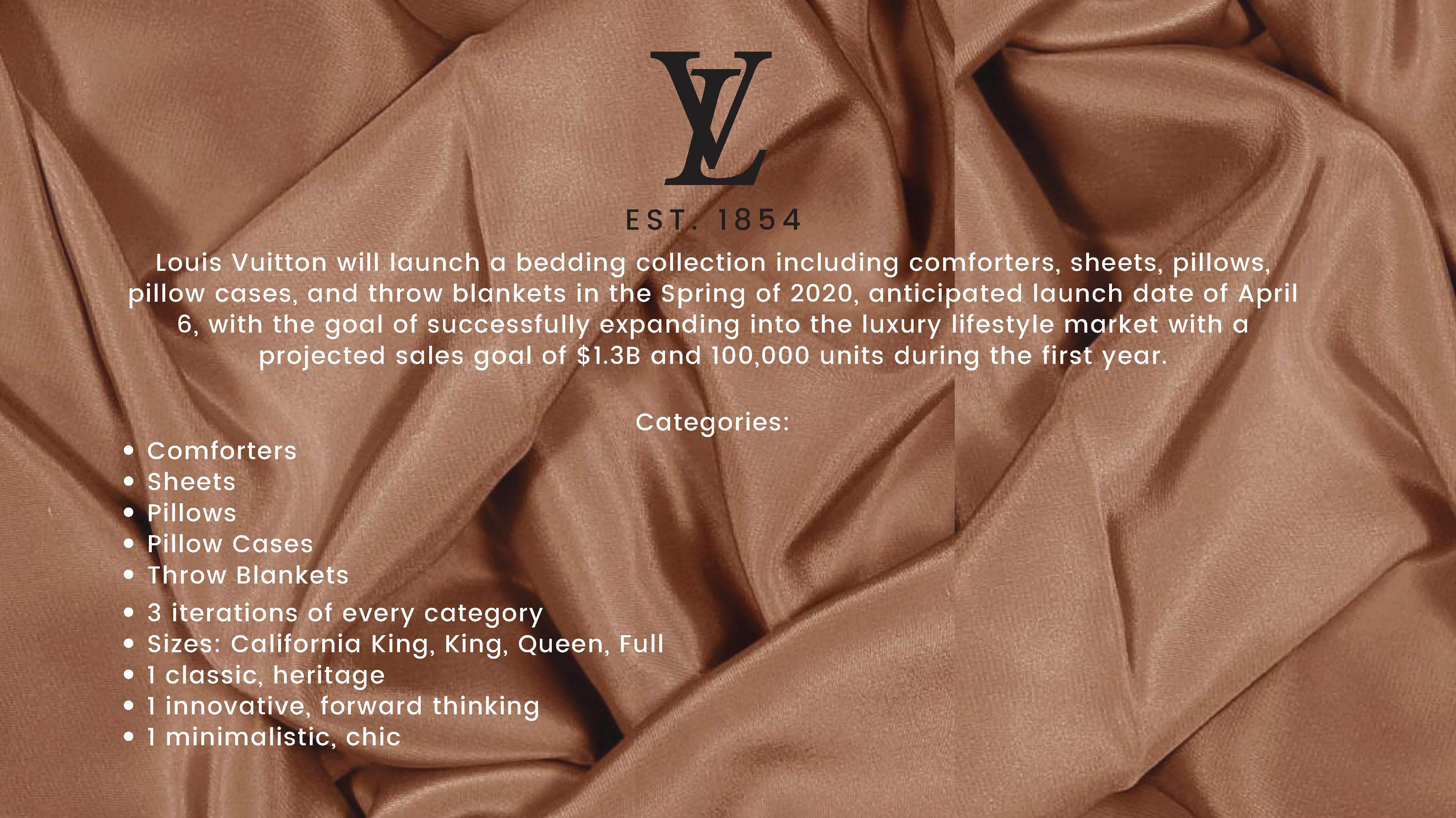 Luxury Louis Vuitton Logo on Grey Background Bedding Set