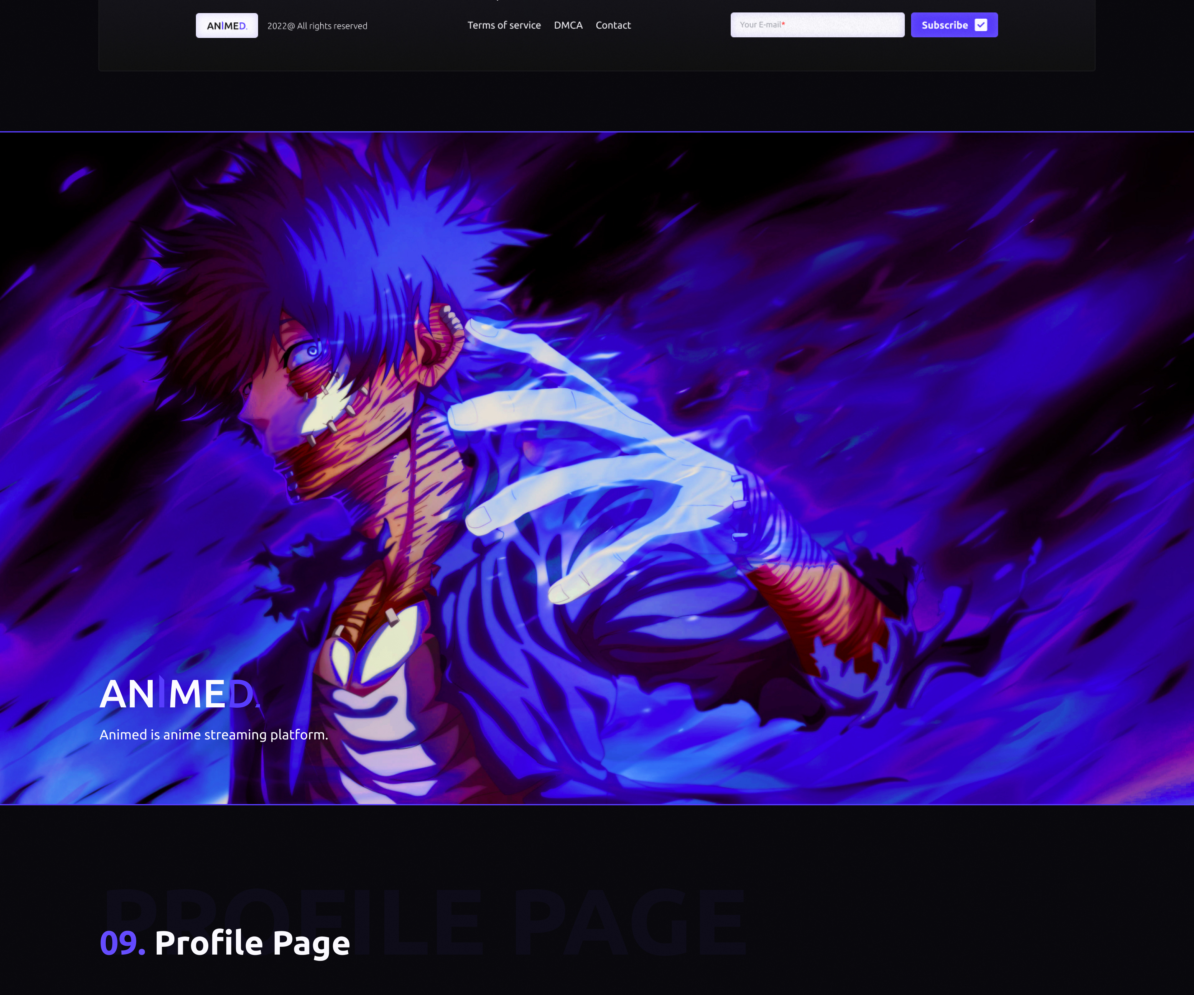 Anime Website on Behance