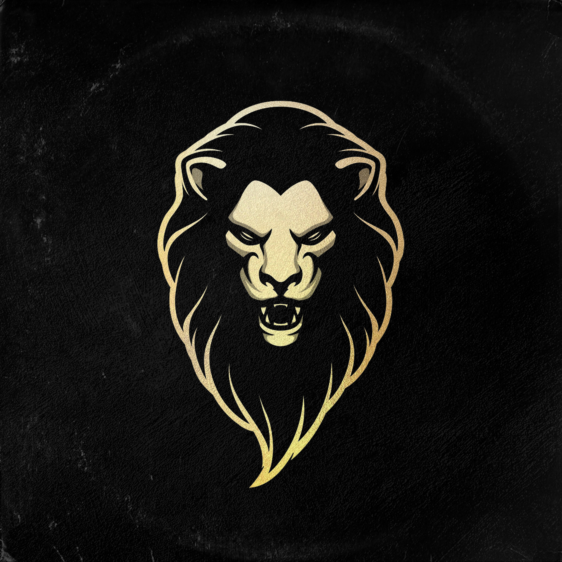 Golden Sungazer Lion Logo