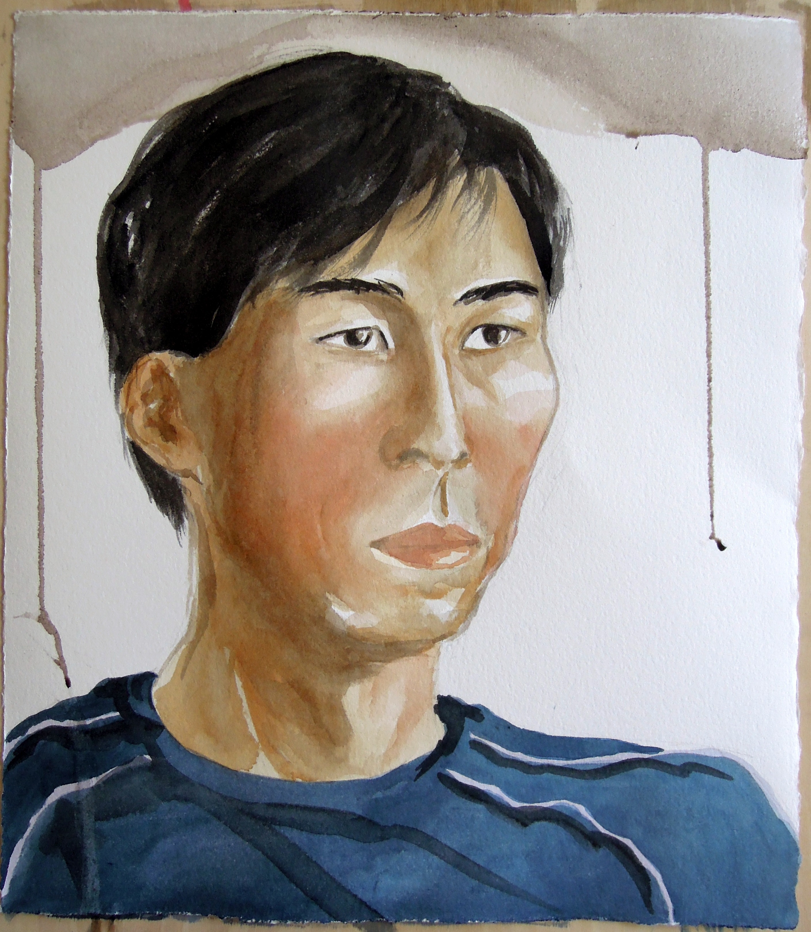 Portrait of Cliff in watercolor, 2015