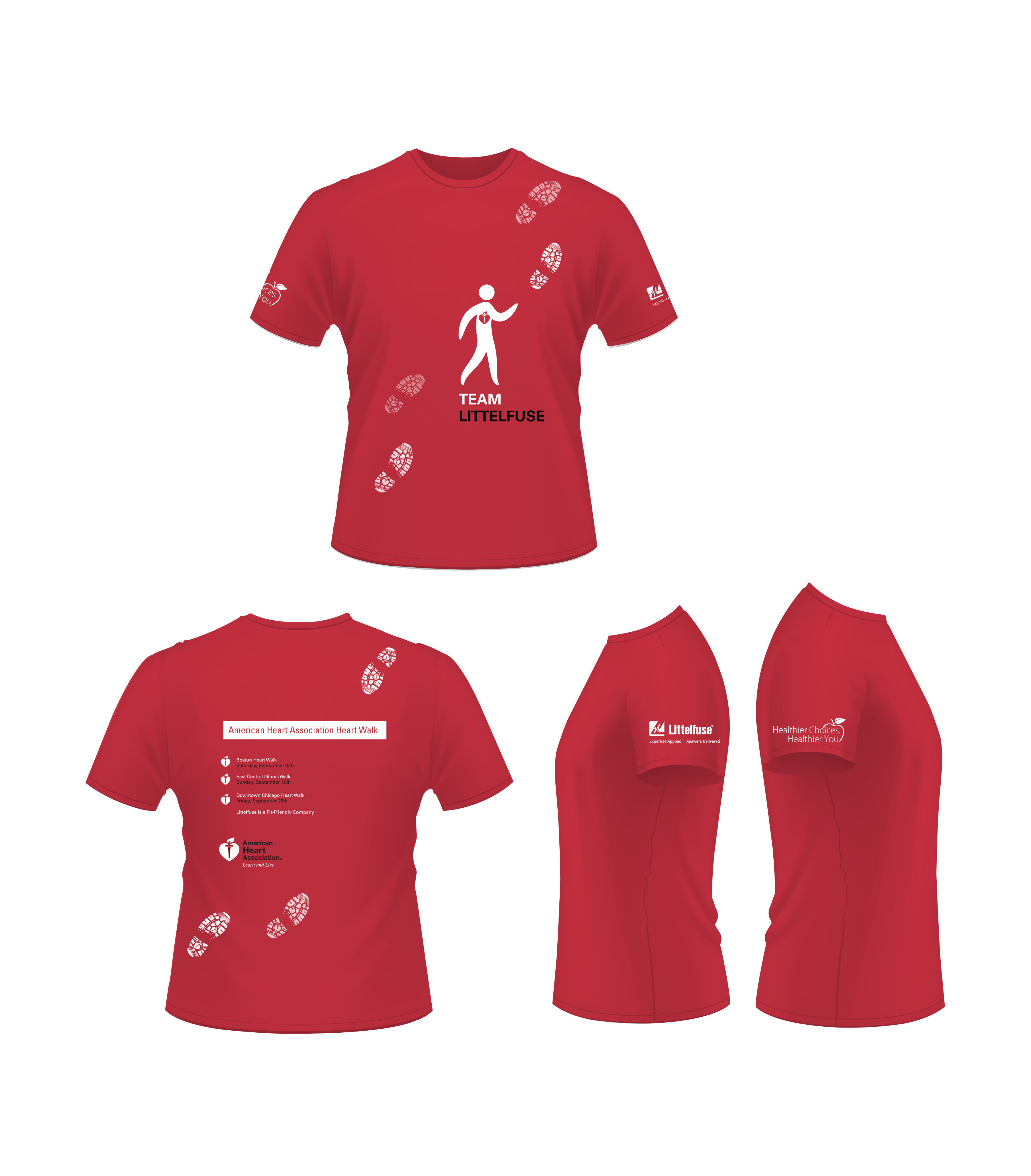 American Heart Association Heart Walk T-Shirt :: Behance