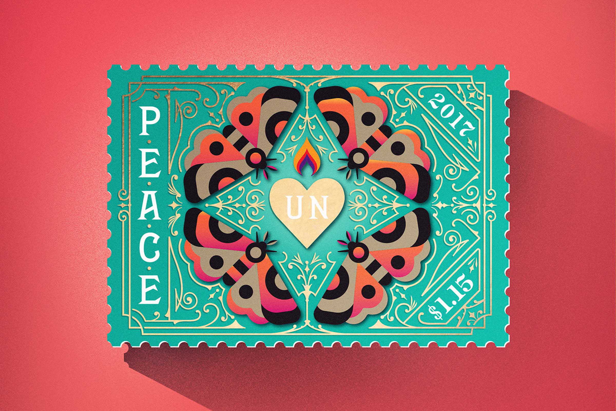 United Nations International Peace Stamps 03