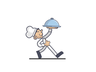 Chef Walks - Animated Gif | Behance
