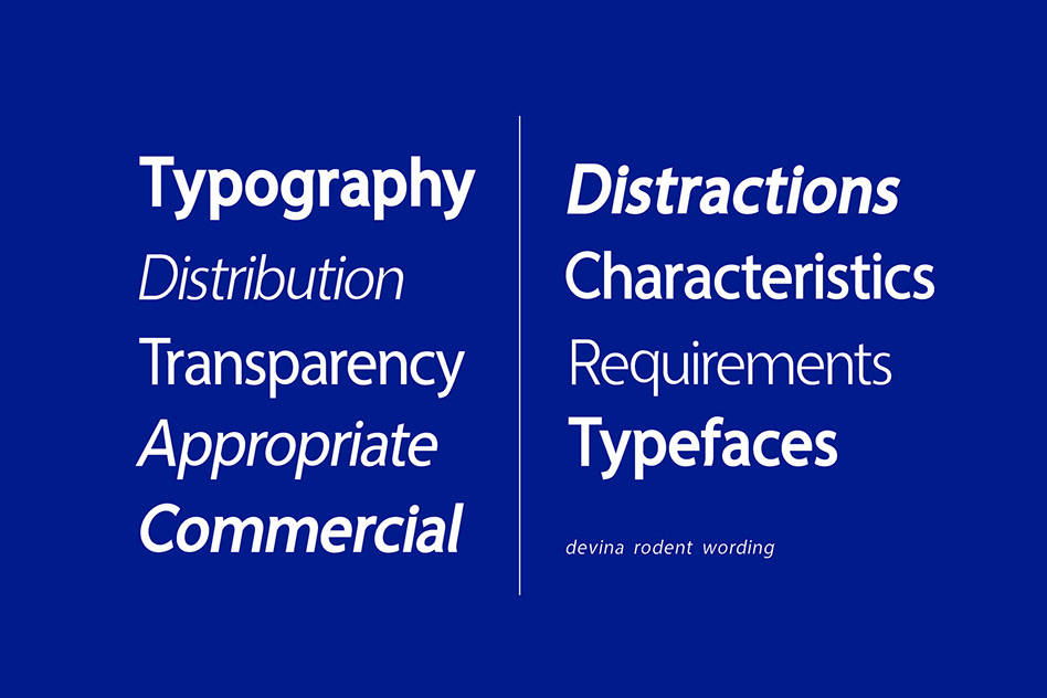 Modern Sans Serif Font Design
