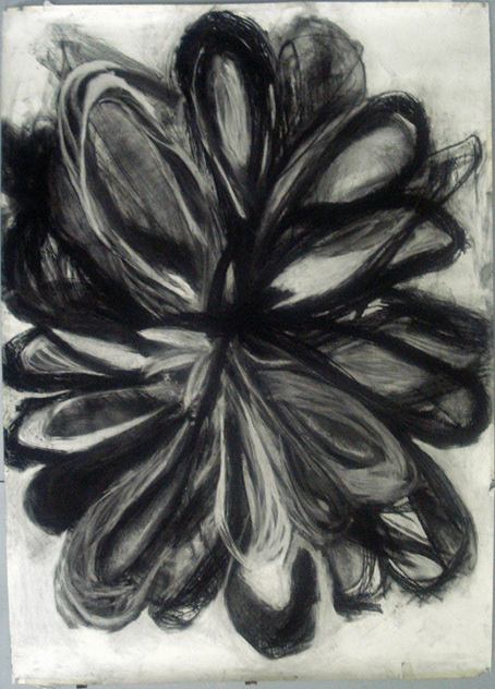 Flowers in Charcoal on Behance