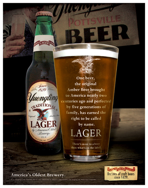 Yuengling Lager Beer Advertising Pen Americas Oldest Brewery Black Ink 