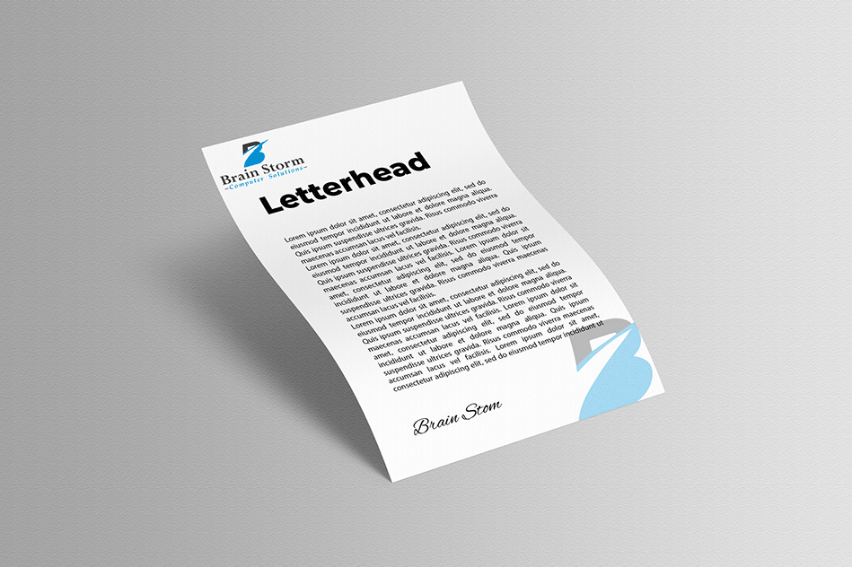 Letter head design