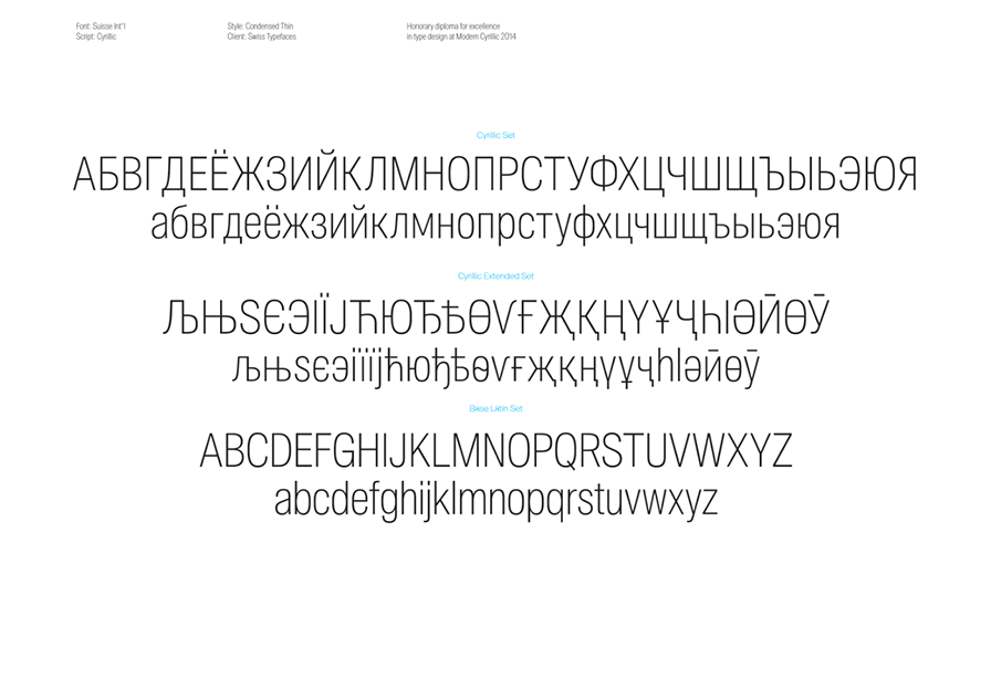 Extended Cyrillic for you typeface