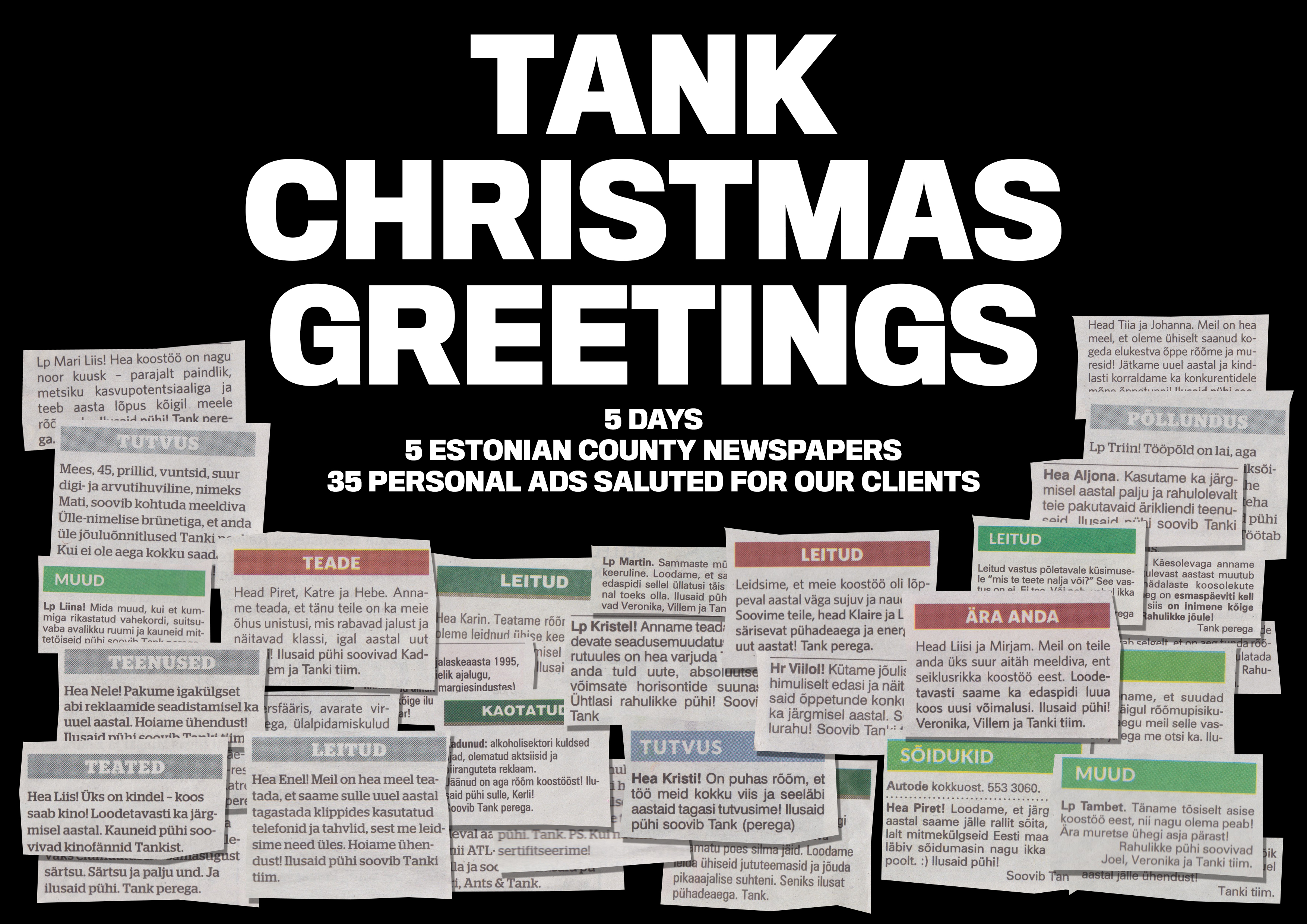 Tank – Christmas Greetings 2016