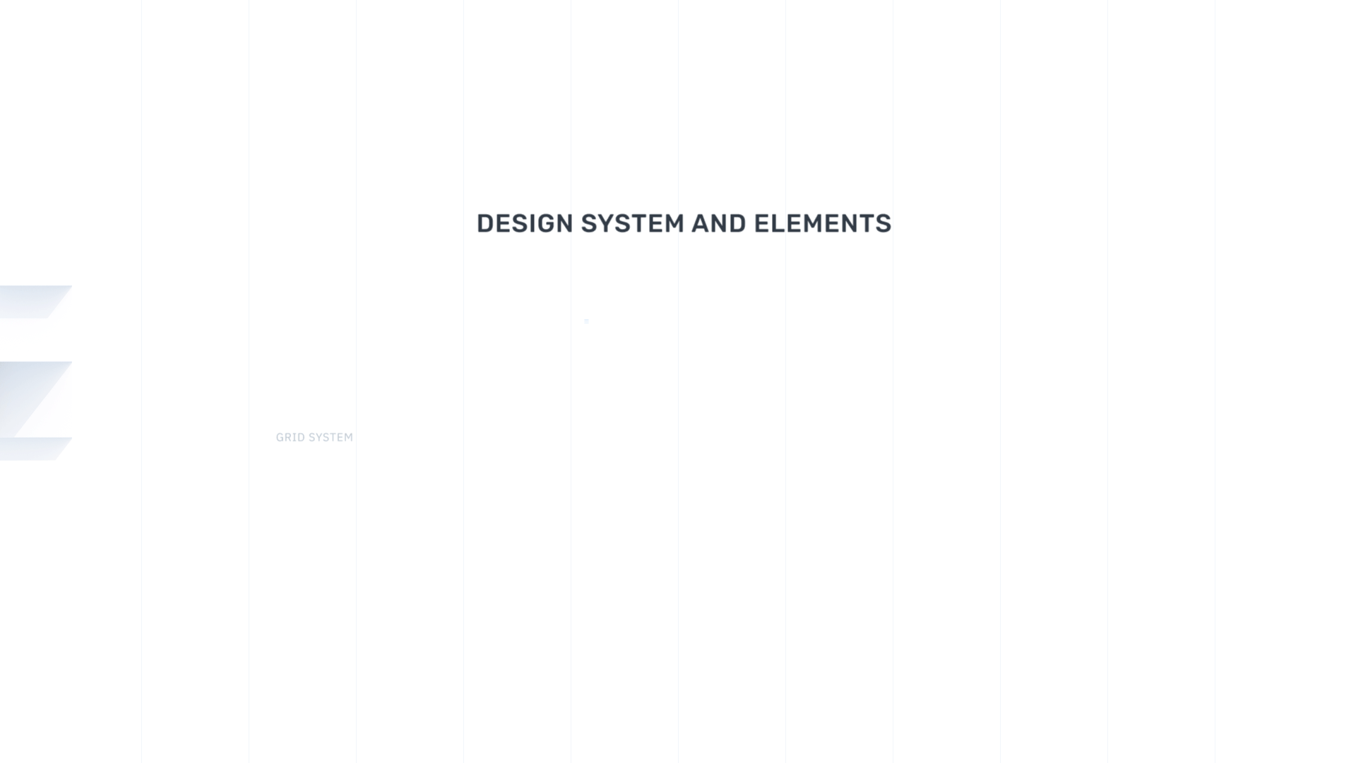 Design system and elements based on the clean and simple formula